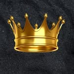 Fan Art Instagram badge — golden crown