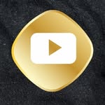 YouTube Instagram badge — golden play button